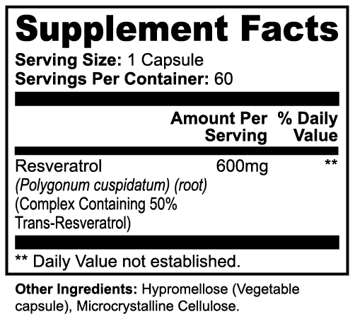 Timeless Skin - Resveratrol 50% 600mg
